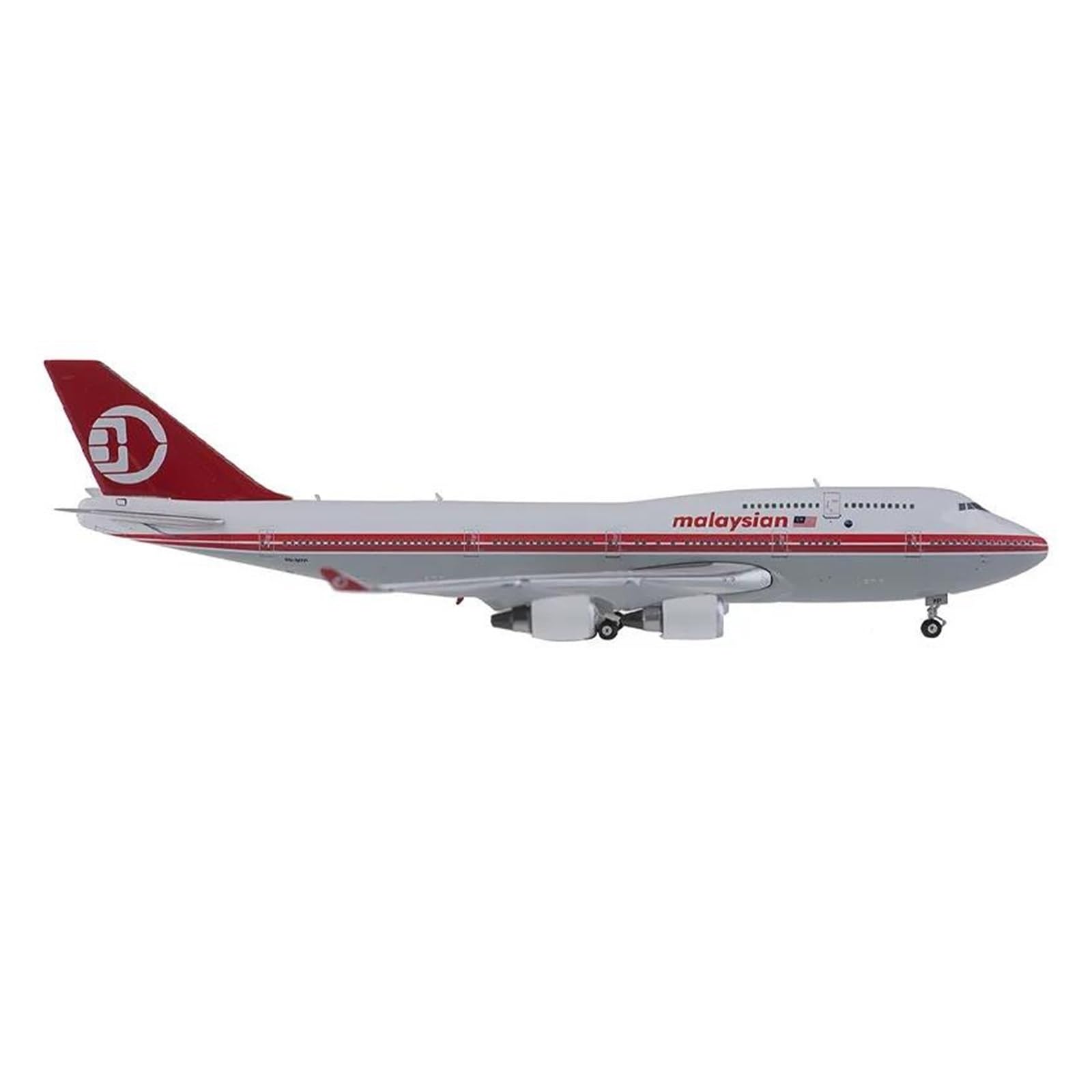 Boeing 747-400 9M-MPP modelo de aleación decora tu oficina con este avión a escala 1/400 estático