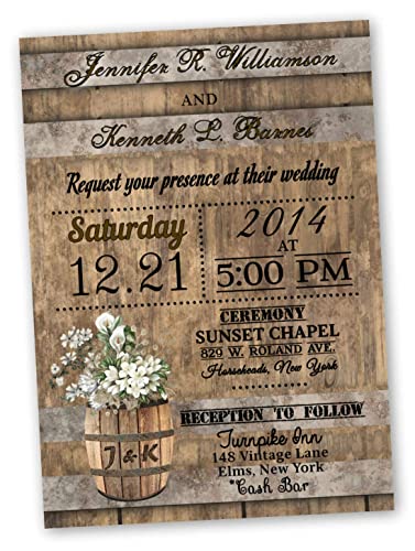 Rustic Wedding Invitations Calla Country Theme