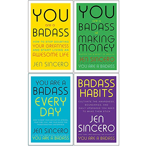 You Are a Badass Series 4 Books Collection Set by Jen Sincero (You Are a Badass, You Are a Badass at...