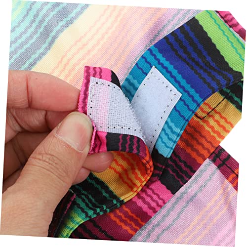Disfraz mexicano para perros BESPORTBLE poncho 2 piezas miniatura 5