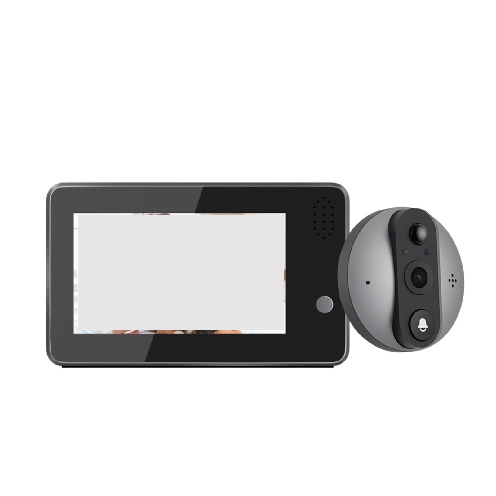 Sonnette sans fil Wifi avec caméra Judas et audio bidirectionnel pour la sécurité de maison