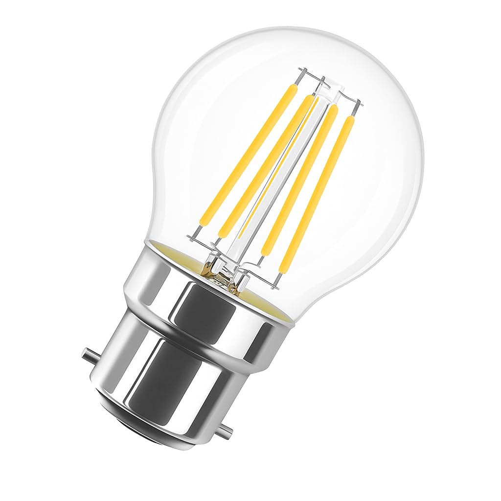 TRIPPING 4Watt B22 LED Filament Bulb – Warm White Clear Glass Energy Saving Decorative Light, Long Life Vintage Style for Home, Office, Restaurants, Cafés, Lamps & Chandeliers pack of 1-image-44