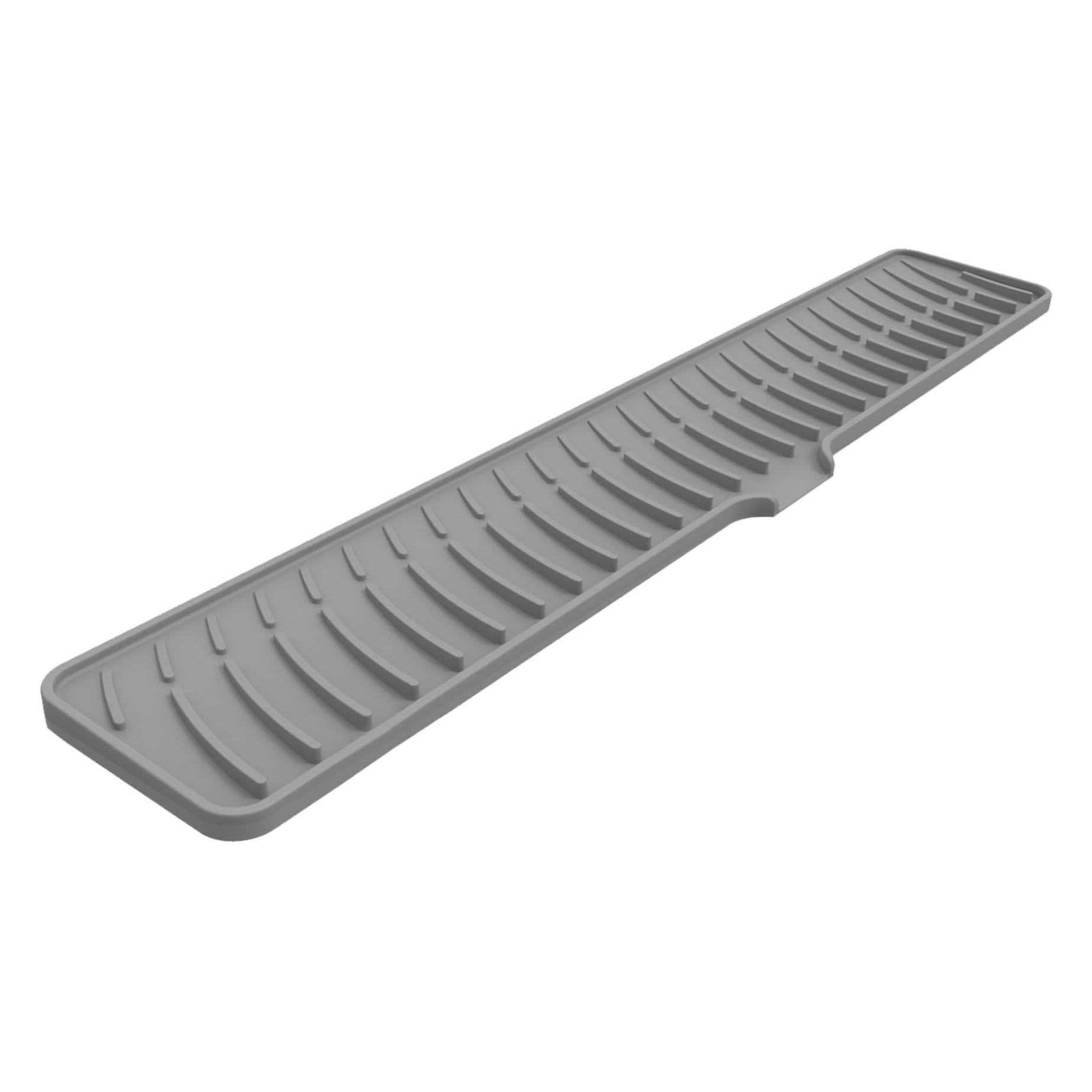 Syglawnd Sink Tap Drainer Mat, Kitchen Sink Splash Guard Silicone Draining Mat with Lip Drip Catcher Tap Drainer Around Draining Pad Behind Faucet for Kitchen