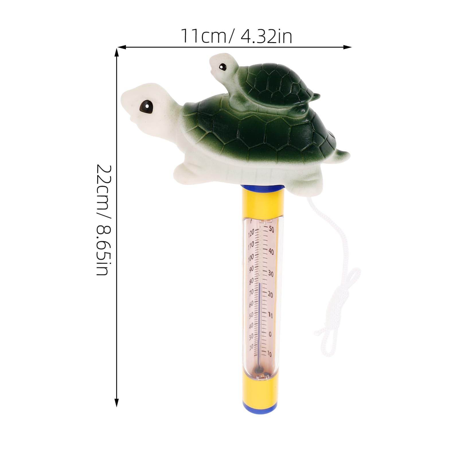 UPKOCH 3 Pezzi Termometro Galleggiante Forma per Piscina e da Della Temperatura per Design e Leggero per Bagni