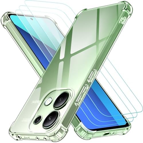 XINYEXIN Glas Handyhülle Für Xiaomi Redmi Note 14 Pro 4G | Farbverlauf In Grün, Ultradünn & Stoßfest – Kratzfest, Mit Kameraschutz & Kompatibel Mit Kabellosem Laden