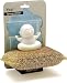 Peleg Design Yogi Sponge Holder, Plastic Sponge Holder for Kitchen Sink and Bath with Suction Up, Dish Sponge Caddy Holder, Dries All Types of Sponges, 1 Sponge Included