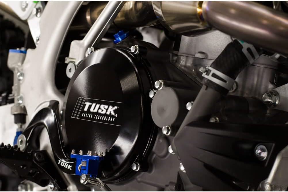 Tusk Impact Billet Clutch Cover Black Compatible with Kawasaki KX450F 2006-2015