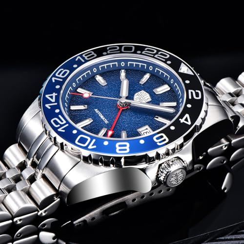 Montre GMT homme automatique idéale pour voyager et plonger avec style