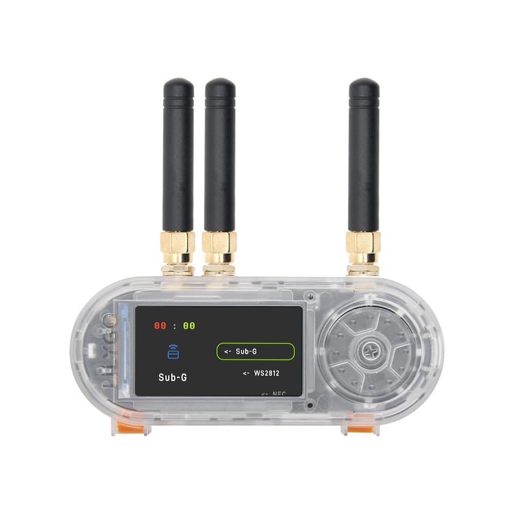LILYGO T-Embed CC1101 Plus ESP32-S3 Scheda di sviluppo con microfono TTGO con LCD TFT IPS ST7789V da 1,9 pollici, antenna esterna, versione trasparente
