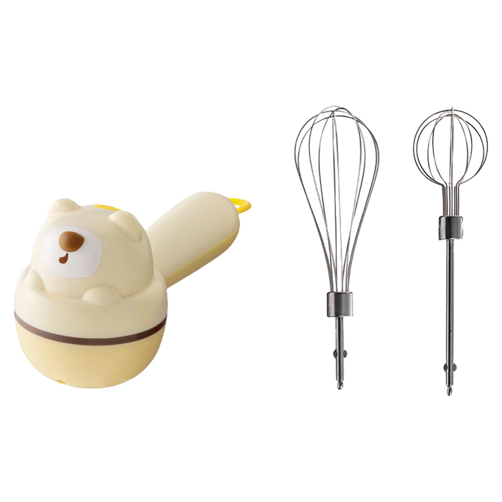 Kalttoy Cordless Handheld Electric Mixers 3 Speed Portable Rechargeable USB Eggs Beater Electric Whisks Handheld Whippers Enduring Kitchen Household Eggs Beater