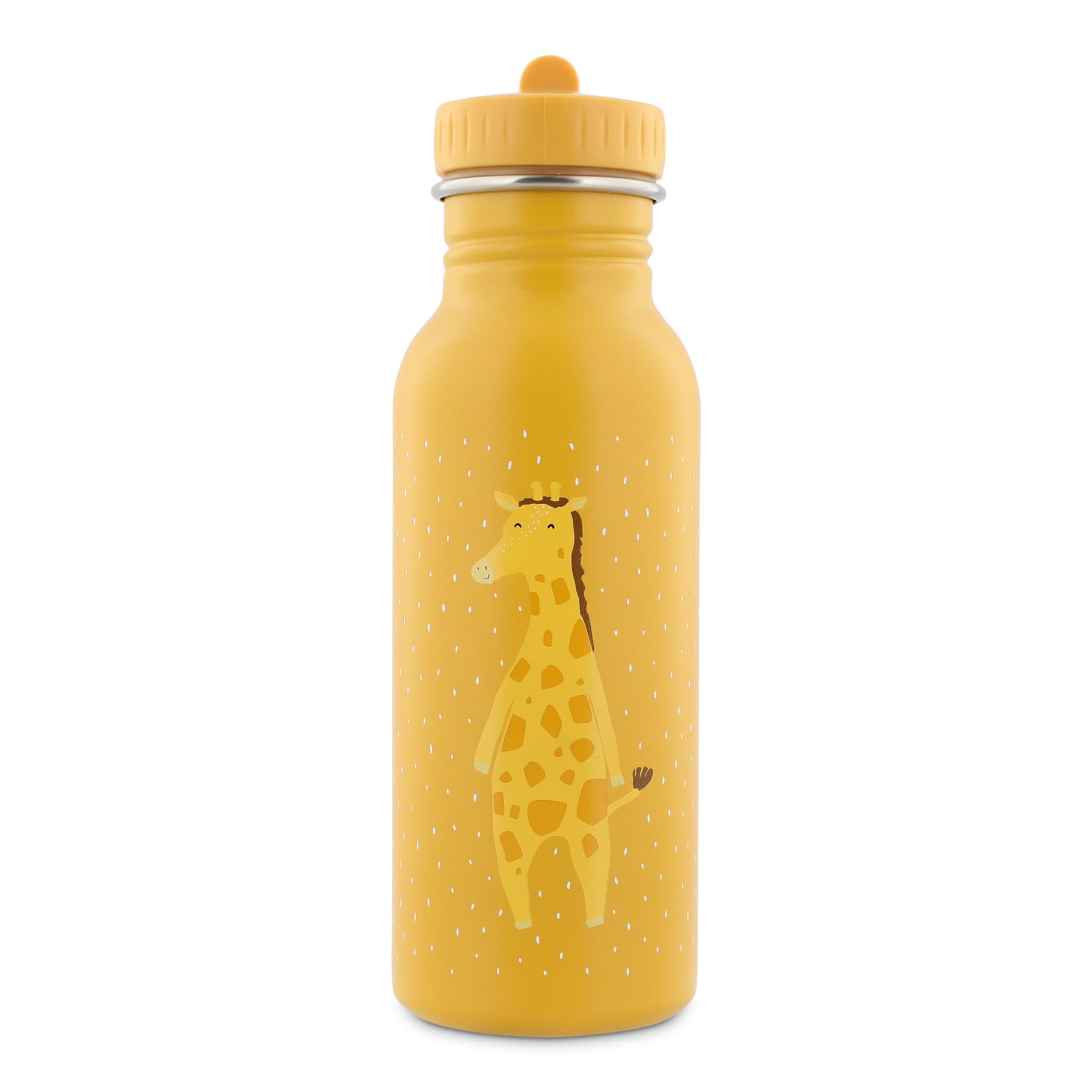 Trixie Child's Water Bottle - Mr Giraffe - 500 Ml - Stainless Steel - Easy Open Spout