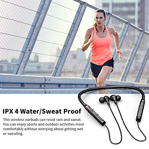 Image of Neckband Bluetooth Headphones Wireless Earbuds for Samsung S24 Ultra S23 FE S22 A53 A14, Sport Headphones HiFi Stereo Surround Sound Ear Buds for iPhone 16 15 14 Pro Max 13 Plus Pixel 9 8 7 Pro 6 6A