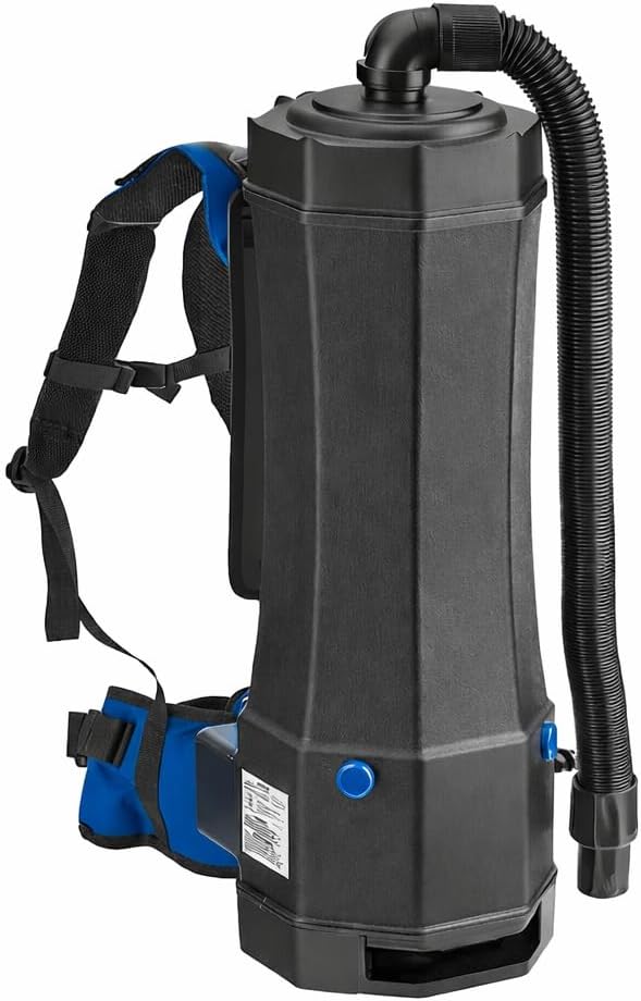 Commercial HEPA Backpack Vacuum Cleaner 10 Qt Lightweight Design with 8-Piece Tool Kit and 50 ft Power Cord â€“ Perfect for Hotels and Offices