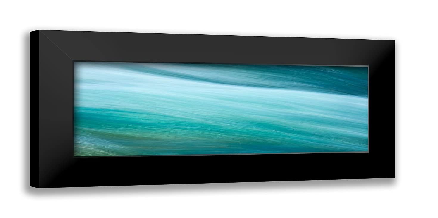 ArtDirect McLoughlin, James 24x11 Black Modern Framed Art Print Titled: Before the Falls Panorama I