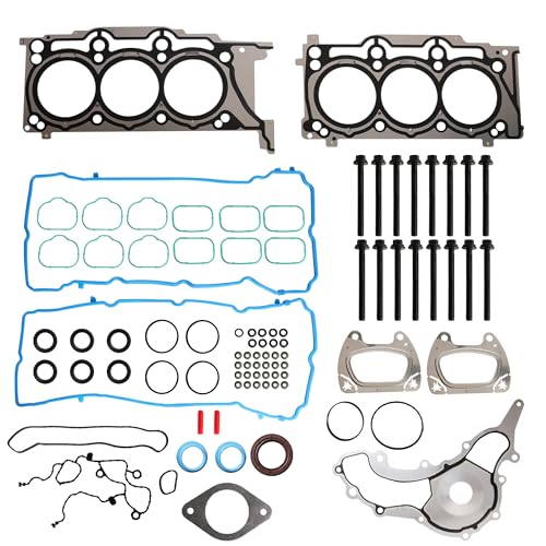 Image of Head Gasket with Bolts Set, for 3.6, for Chrysler 200 /300, for Avenger /Challenger /Charger /Journey /Grand Caravan /Durango for Ram 1500 for Jeep Wrangler /Grand Cherokee 11-20 HS26541PT(88pcs)