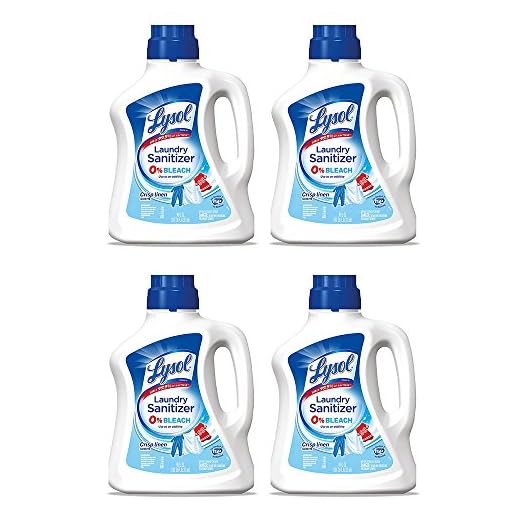 Lysol Laundry uqcCD Sanitizer Additive, Crisp Linen, 90 Ounce (4 Pack)