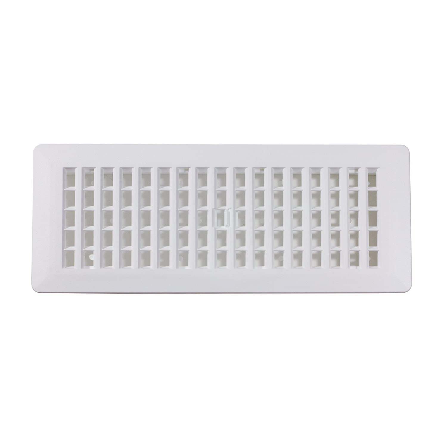 Decor Grates PL412-WH Lattice Floor Register, White, 4x12 Inches, White Finish - Image 4