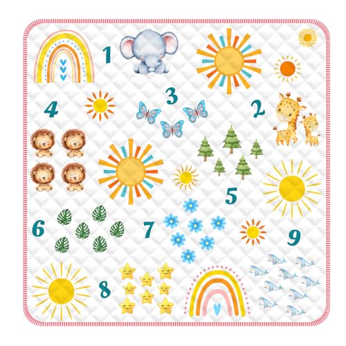 Image of 47x47 Play Mat for Playpen, Play Mat for Babies 6-12 Months Baby Play Mats for Floor Soft Padding Playpen Mat for Babies and Infants Toddlers, Foldable and Machine Washable