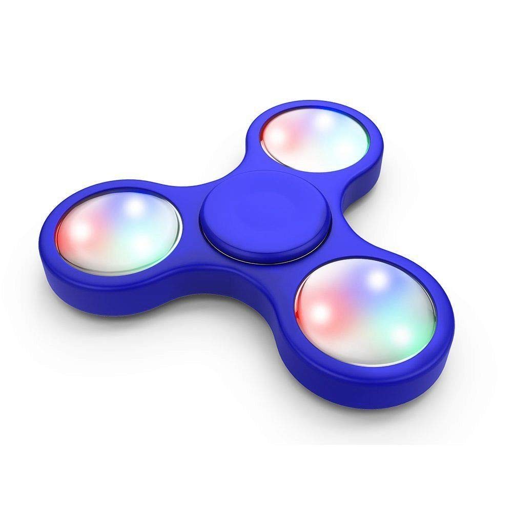 COOLBABY Fidget Spinner Toy Hand Fidget Spinner Toys for Teens Adults, Sensory Finger Toys Set for Kids, Gifts for Birthday Party Stress Relief Reducer Anit Anxiety (BLUE) SPNR-L-BL-SRK01