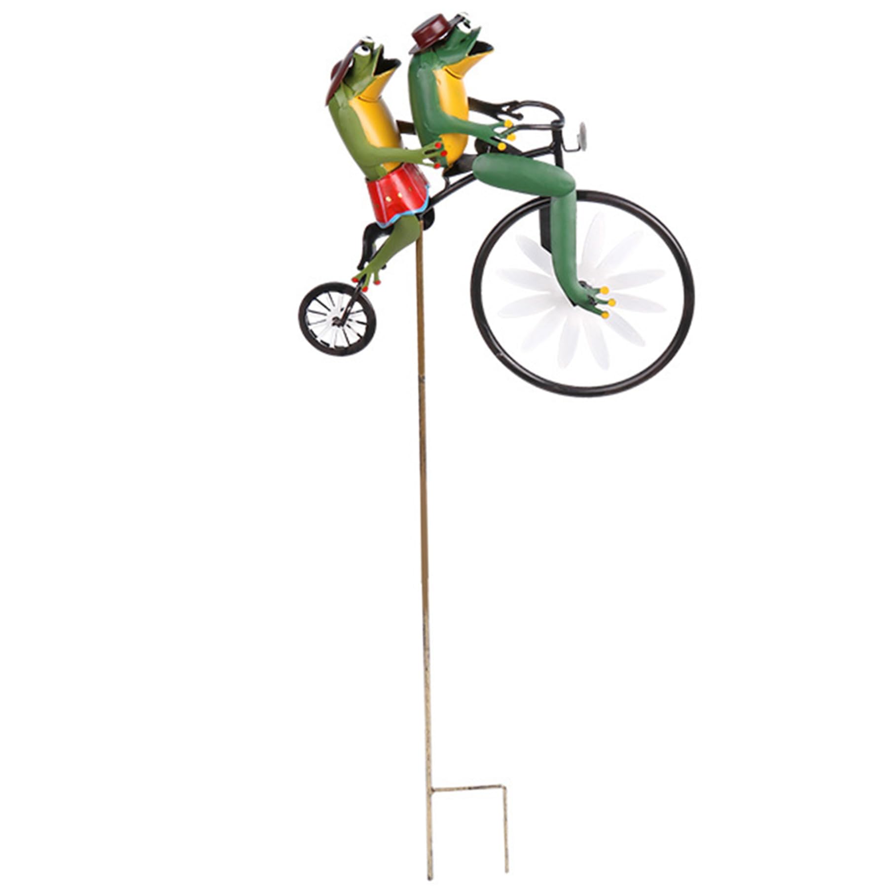 Molinillo spinner de viento de metal estilo retro para ambientación de exteriores