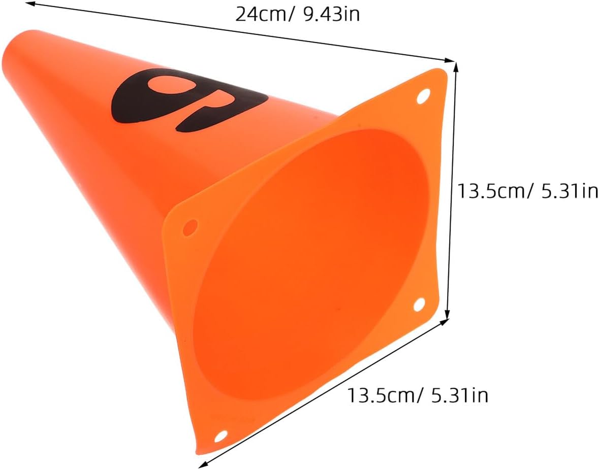 VICASKY 10pcs Soccer Mini Cones Numbered Agility Training Markers, 23cm Plastic Sports Spot Markers for Football and Basketball Practice, Field Drills Equipment for Youth and Adult