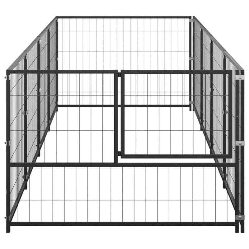 Eleganz Hundezwinger aus Stahl 4 m² - Robuster und sicherer Auslauf für Hunde im Garten - Ideal für mittelgroße Hunde - Wetterfest und langlebig