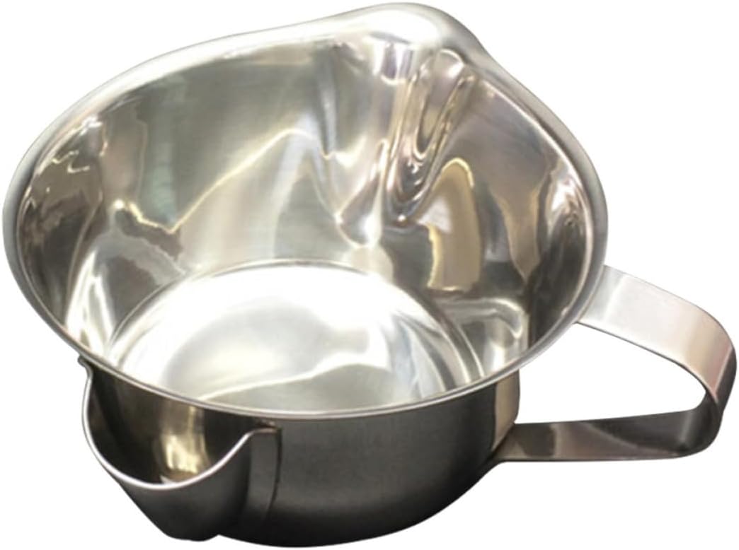 Oil Strainer Cup Stainless Steel with Handle for Kitchen Cooking