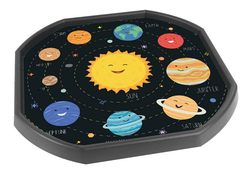 Solar System Planets Vinyl Tuff Tray Insert - 86 x 86 cm - Ideal for Large Tuff Spot Tuff Tray - Tuff Tray NOT Included