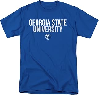 LOGOVISION Official Collegiate Distressed Stacked Short Sleeve Unisex for Men & Women T Shirt Collection 1