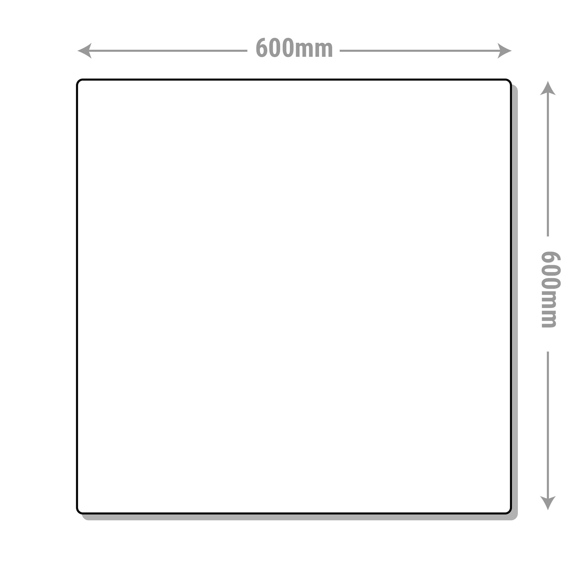 V Safety Two Way Traffic Crosses 600 x 600 mm - 3mm Reflective Aluminium Composite Safety Sign, White - Image 2