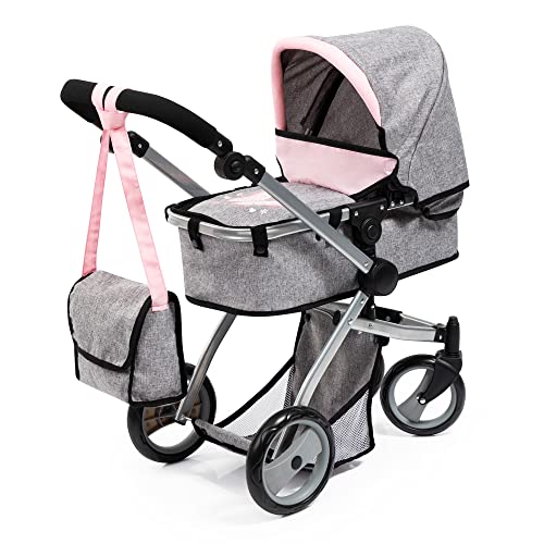 Cochecito para muñecas completo con cama y saco de dormir 4