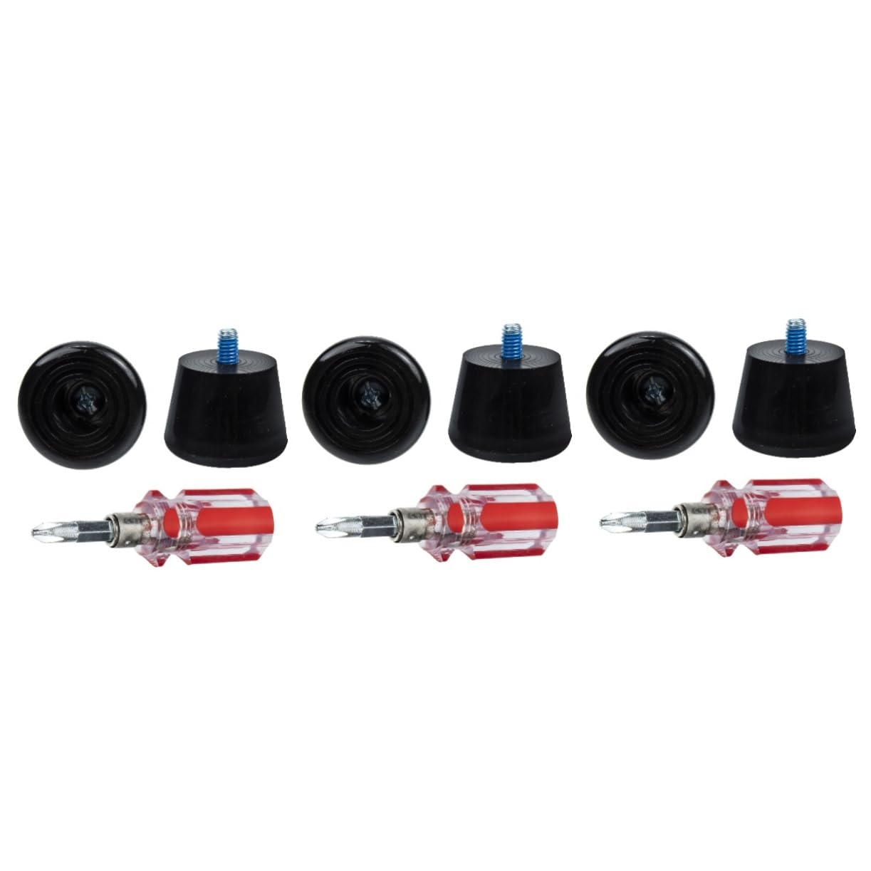 Mikikit 3 Sets Skate Stoppers for Professional Roller Skates Large Braking Area Adjustable Height and Durable Material