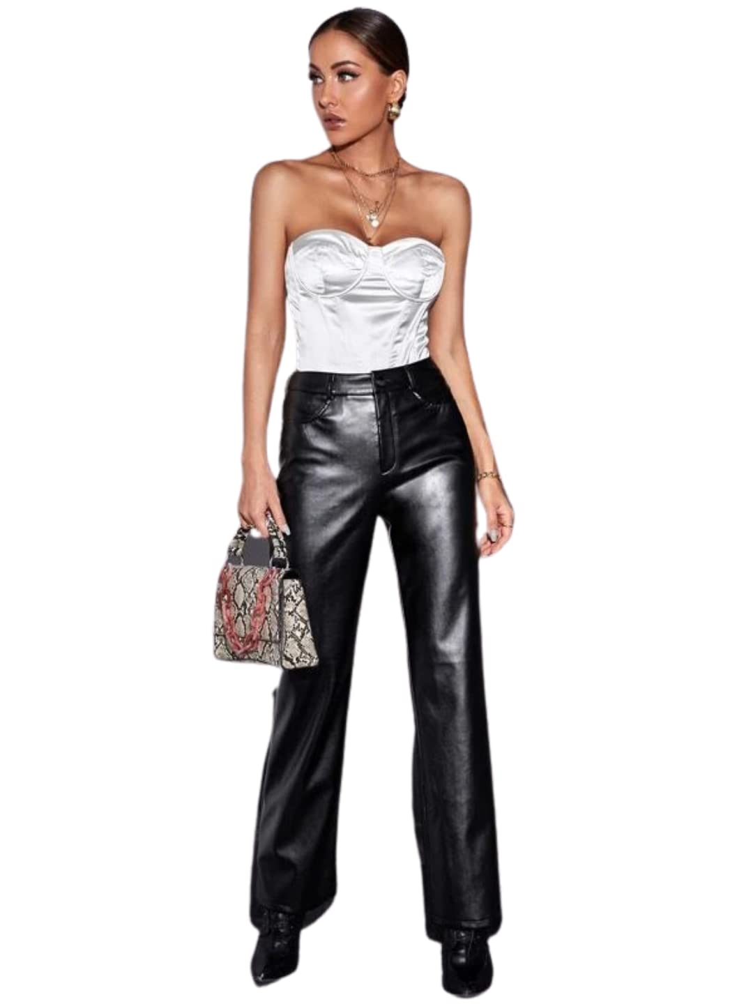 TandulMulticolour Printed Bell Bottom Women’s/ Girls Trouser Elastic Waistline Midrise Trouser Size - XL gifts for women