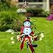 Doingart Outdoor Solar Light Christmas Decorations, Snowman Christmas Light with Faux Red Berry, Foliage Accents Garden Decor Stakes