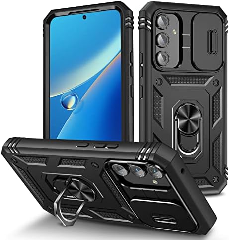 DAWEIXEAU Coque Galaxy S22 Ultra,Antichoc Support Protection Housse Avec Lentille Coulissante