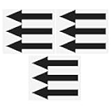 9 Pcs Black Arrow Stickers for Signs 7.8