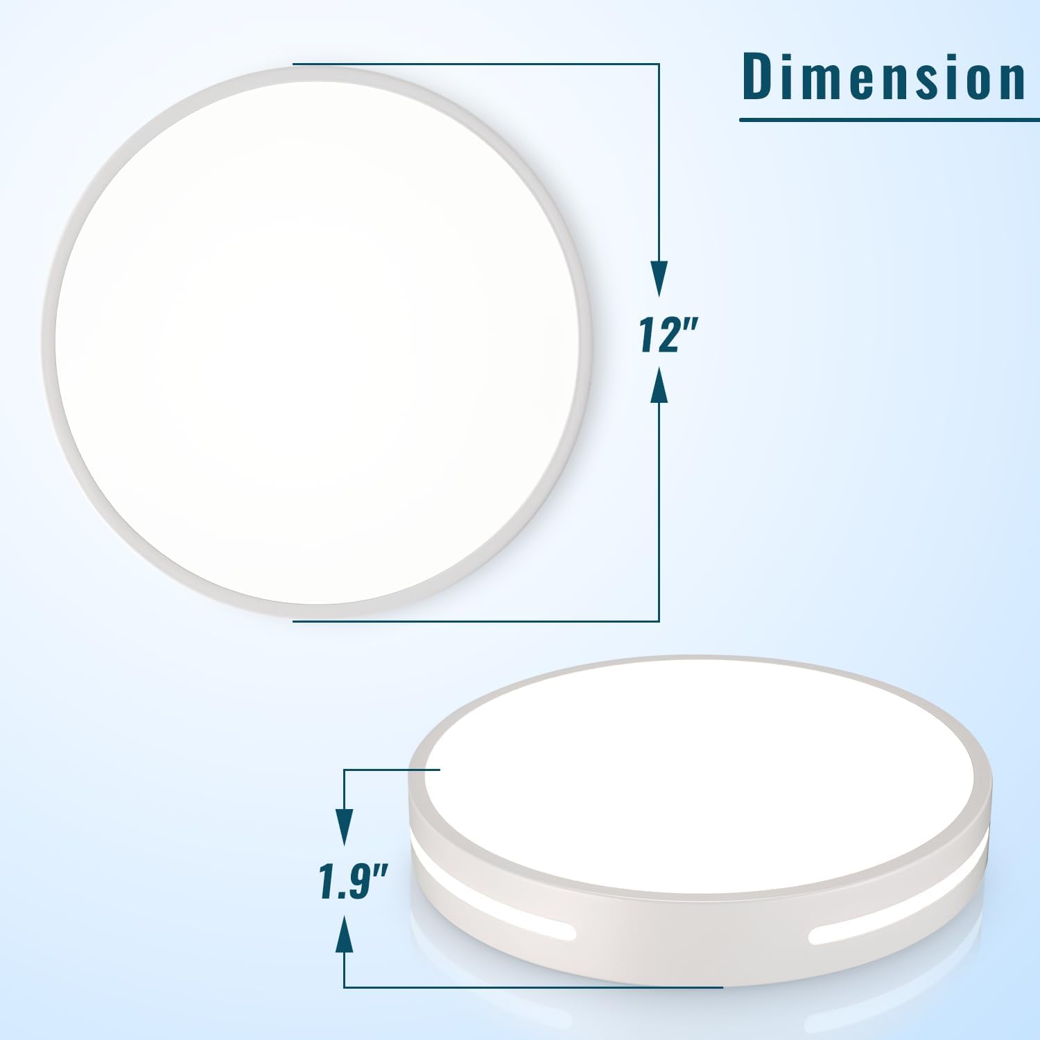 Gold Ceiling Light Fixture 24W, 12 inch LED Flush Mount Ceiling Light for Bedroom, Kitchen, Bathroom, Dimmable Close to Ceiling Light Fixture for Hallway 5CCT