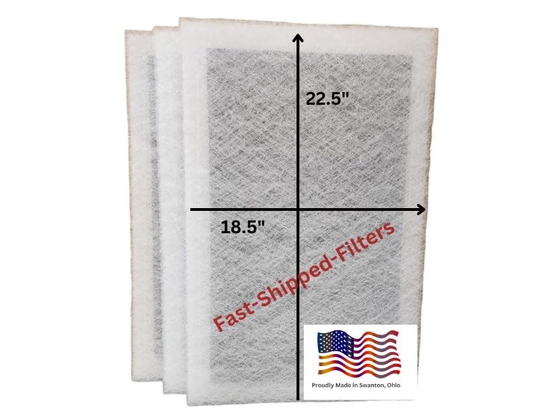 - Fast-Shipped-Filters 3 Pack 20x25 Replacement Filter Pads Compatible with Dynamic Electronic Air Cleaner – Polarized Electrostatic Whole House HVAC Furnace Air Cleaner Filters – Made in USA – White
