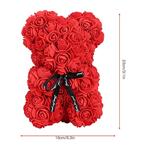 Urso de flor rosa, urso de pelúcia rosa, urso rosa para publicidade e decoração de família para pres