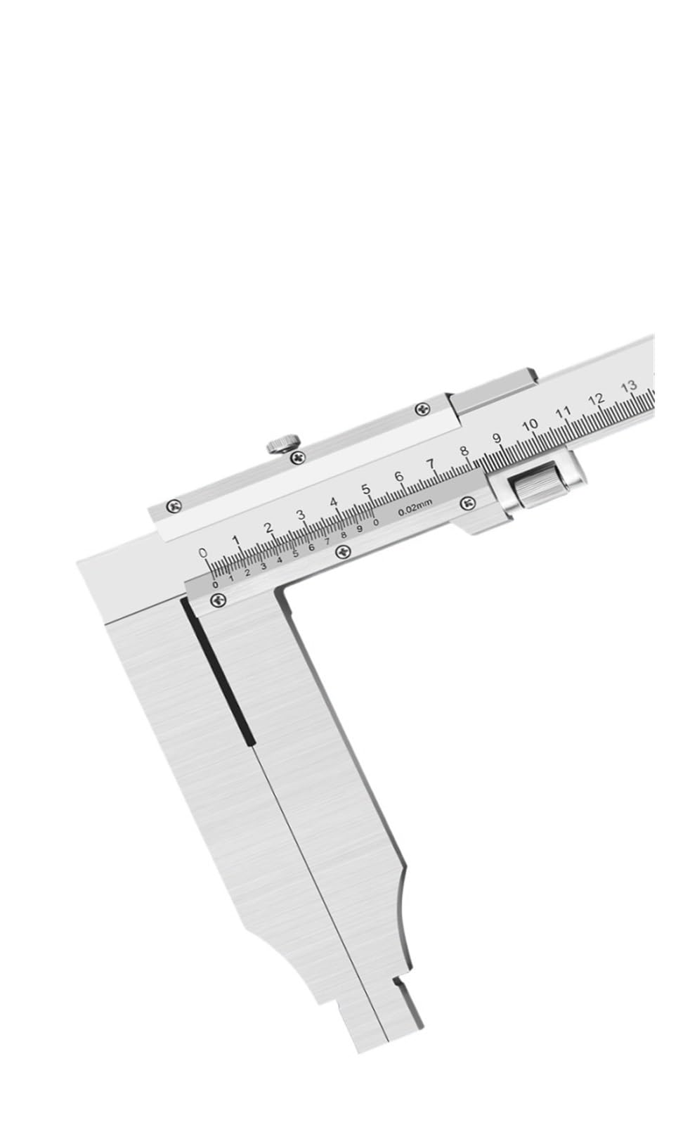 Suwmiarka ze stali nierdzewnej, zakres pomiarowy: 0–300 mm, 0–500, 0–600, 0–1000, 0,02 (0-300 mm, 90 mm, 0,02)