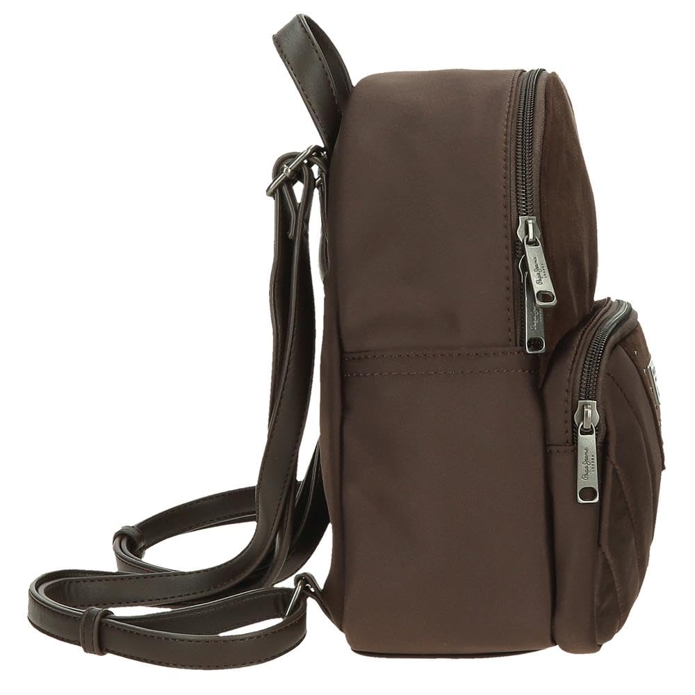 Pepe Jeans Natalie Mochila casual fabricada en Poliéster y PU., Tirantes anchos y ajustables que se adaptan, bolsillo frontal. De Joumma Bags