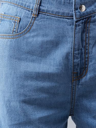 Image of Dolce Crudo Above Knee Denim Shorts for Women
