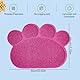 Tianher Katzenstreu Matte,PVC Katzenstreu-Matte Katzenklo Matte Haustier Fütternapfmatte Katzenstreu Pfotenmatte Wasserdicht rutschfest Futter Pfote Geformte für Katzen und Hunde (45 * 60cm,Rot)