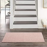 Nourison Essentials Indoor/Outdoor Pink 2' x 4' Area Rug, Easy Cleaning, Non Shedding, Bed Room, Living Room, Dining Room, Backyard, Deck, Patio (2x4)