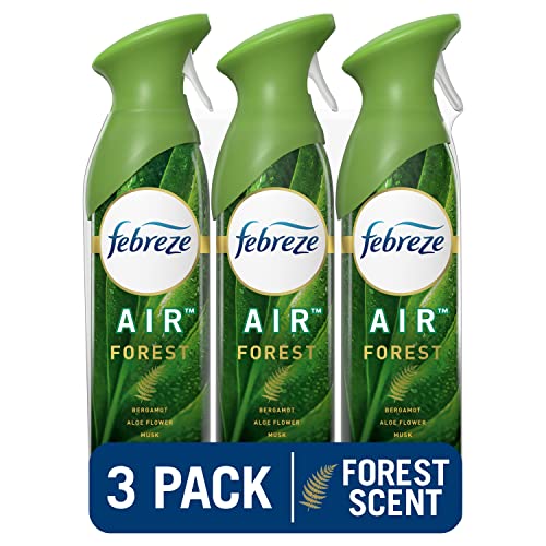 Febreze Air Freshener Spray, Forest Scent, Odor Eliminator for Strong Odor, 8.8 oz (Pack of 3)
