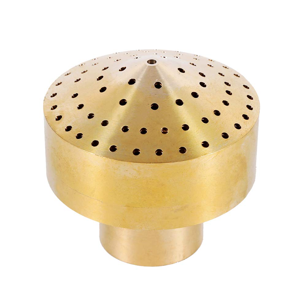 Ugello per fontana di acqua in ottone Sprinkle Spray Head per Garden Pond Parco dei divertimenti Biblioteca del Museo(1/4 Pollice)