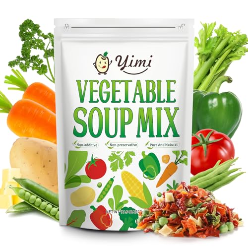 Image of Yimi Dehydrated Vegetables for Ramen Toppings, Vegetable Soup, 17.6oz