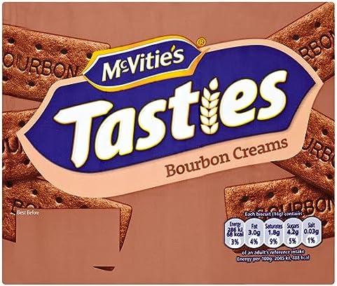 McVitie's Tasties Bourbon Creams Biscuits 300 g (Pack of 1)