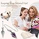 KAIYAYA 2 Stücke Pendulum Pendel Amethyst Kristall Edelstein Pendel Kristall Harz Pendel Ornamente mit Kette für Wahrsagen Hexerei Zeremonie Meditation Balancing (Lila+Blau)