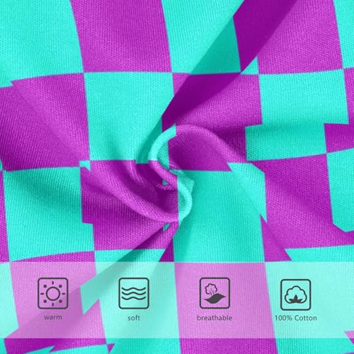 Teal and Purple Buffalo Checkered Toddler Boy's Underwear 2T3